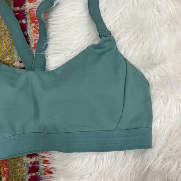 Old Navy Blue Light Support Lightly Padded Lightweight Sports Bra Small Workout - Picture 4 of 5